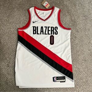 Nike Damian Lillard Portland Trail Blazers Home Swingman Jersey PDX Men